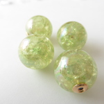 クラッシュパールキャッチ♡~green~16mm*2ペア*