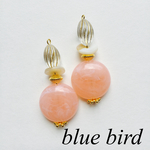 コーラルピンク♡大ぶりピアス