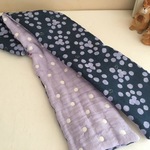 ８重ガーゼマフラーフェイスタオル*北欧調大人のnavylavendercolor*再販