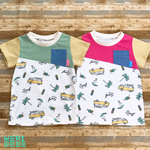 夏だよ！やんちゃキッズのサーフTシャツ