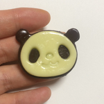 パンダチョコヘアゴム チョコ&ホワイトチョコ
