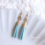 ♡SAKURA or SODA♡diamond+suède fringe ピアス / イヤリング 