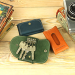 柔らか キーケース カードケース付 CAMEL/OLIVE/NAVY 栃木レザー 本革 37