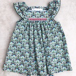 リバティ×ボンポワン♡ 夏のお呼ばれに♡  スモッキングチュニック  size80,90