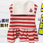 冷！防蚊ぱっちん♪セーラーワンピ（レッド）