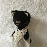 chat noir tablier