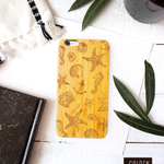 名入れOK！ナチュラルウッド iPhoneケース-Undersea wood case