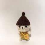 oggy-190様ご予約品♪どんぐり帽子くまお ポシェット付き