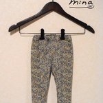 小花柄パンツ（ターコイズブルー）サイズ80