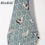 RiceBAG　静かな鳥籠（ペパーミントグレー）：内ポケット付き