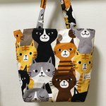 猫いっぱいミニトート