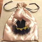 ⭐️️バレエチュチュアップリケ巾着ポーチ 紫
