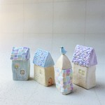 pale tone house<４個セット>blue*purple