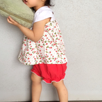フリルパンツ (size70~140)ハーフリネンふんわりフリルパンツ