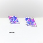 ステンレスピアス　colorful♦　樹脂ピアス　樹脂ノンホールピアス
