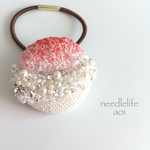 frappe〜刺繍ヘアゴム