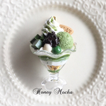 ★再販★抹茶パフェのキーホルダー
