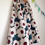 ＊北欧風 sunflower♪綿麻ティアードスカート(ivory)＊