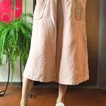 【限定一着】【即発送】ミルキーピンクのリネンのワイドパンツ