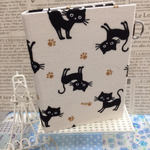 可愛いクロネコちゃんカードケース♪（カルトナージュ）