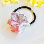 再販♪　スモーキーカラー♪　5色のお花のヘアゴム　
