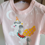 〇送料.名入れ無料〇 子供用Tシャツ～ペガサス～ ピンク