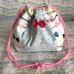 保冷シート付きお弁当袋♡ガーリーリボン