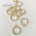 再入荷！ラウンド チャーム レジン枠  10点set 