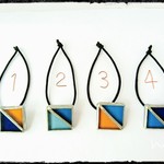 レビューを書いて送料無料♪バイカラー  モダンなヘアゴム