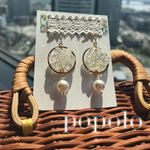 大人可愛い 煌めくクリスタルフラワーのピアス