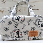 【sale】アリス柄＊マチたっぷり＊ボストンポーチ