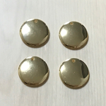 ACRYL PLASTICS METAL GOLD FLAT ROUND BEADS