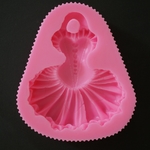 【再入荷】シリコンモールド　ドレスオーナメント