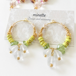 summer hoop pierce♡ レモンカラー