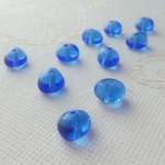 ころころ石ころ～サファイア～　チェコビーズ　6X8mm 10個