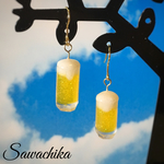 グラスビールのピアス/イヤリング