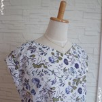 リバティ　ふんわりお袖のブラウス　ガーデン　雅姫　Ｌ