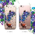 iPhone ケース 鹿蕣(あさがお)