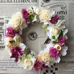 Whitevioletの紫陽花リース