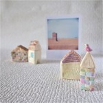 pale tone house<４個セット>sepia