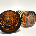 【夏季限定2,600円お得セット】夕暮れ神社猫+七宝&星弧紋/切子
