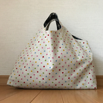 手提げバッグ 五色水玉