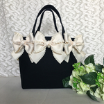 アイボリーフリルレース♡ミニトートバッグ