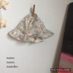 つば広 お花畑 サークルレース チューリップハット