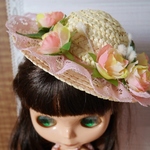 mn-002-55★[ピンクローズのドレスハット]ブライス アウトフィット Blythe