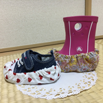  靴カバーセット☆花&ハート