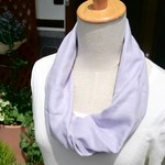 【再販】ガーゼ スヌード  ラベンダー  一重巻