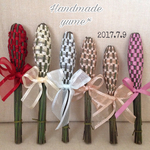 ＊小ラベンダースティック＊ピンク細リボン16cm