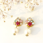 大人可愛い♡ビジュー♡パールピアス/イヤリング