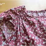 SALE! くしゅくしゅブラウス　りんご 120サイズ